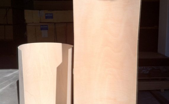 Kolay bükülebilir esnek kontrplak